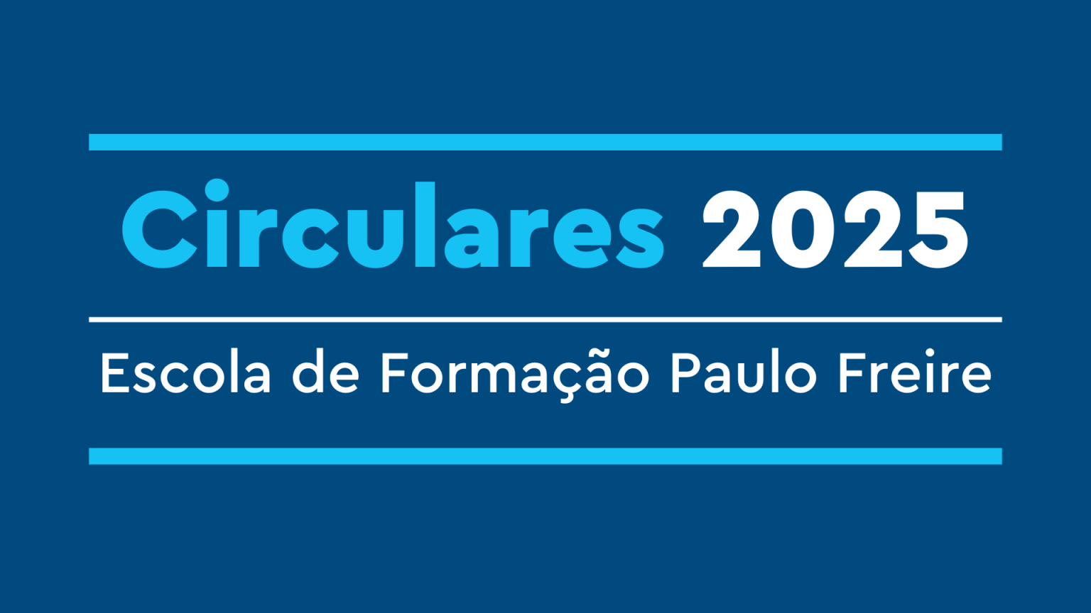 Circulares EPF - Secretaria Municipal de Educação